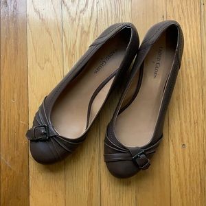 NEW never worn brown wedges from Faded Glory